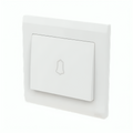 ABB 1 Gang 1 Way 10Amp Door bell mark Push Switch, IFJORA BL429, White