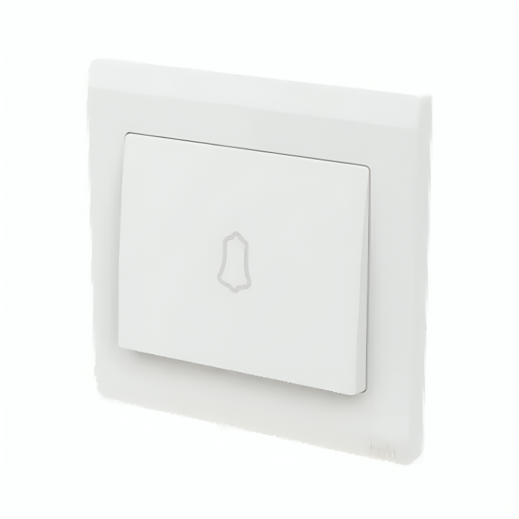 ABB 1 Gang 1 Way 10Amp Door bell mark Push Switch, IFJORA BL429, White