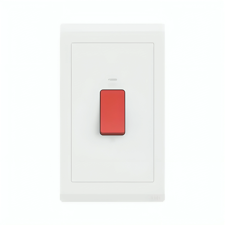 ABB 1 Gang 45Amp Double pole Switch with Neon light, Inora BL143, White