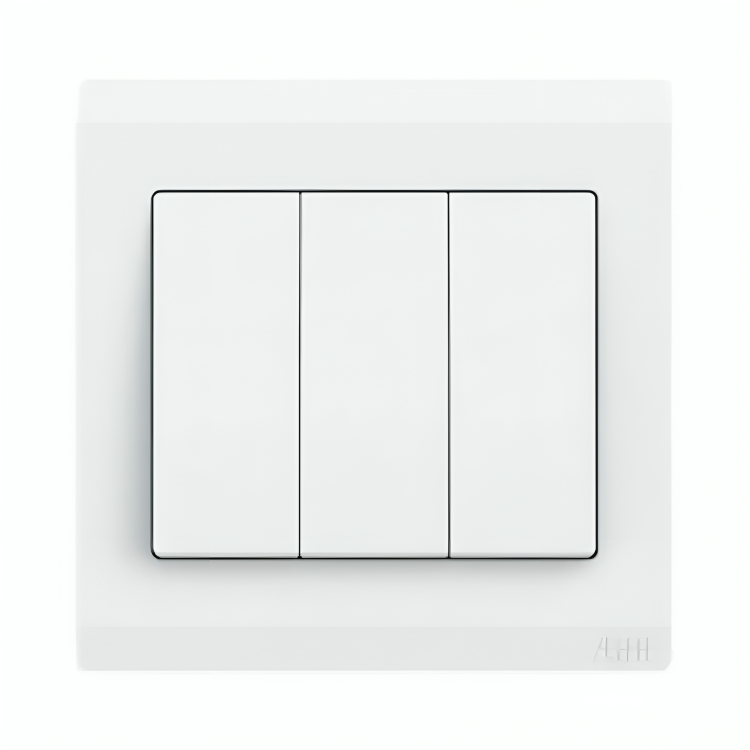 ABB 3 Gang 1 Way 10Amp Switch,Inora BL103, White