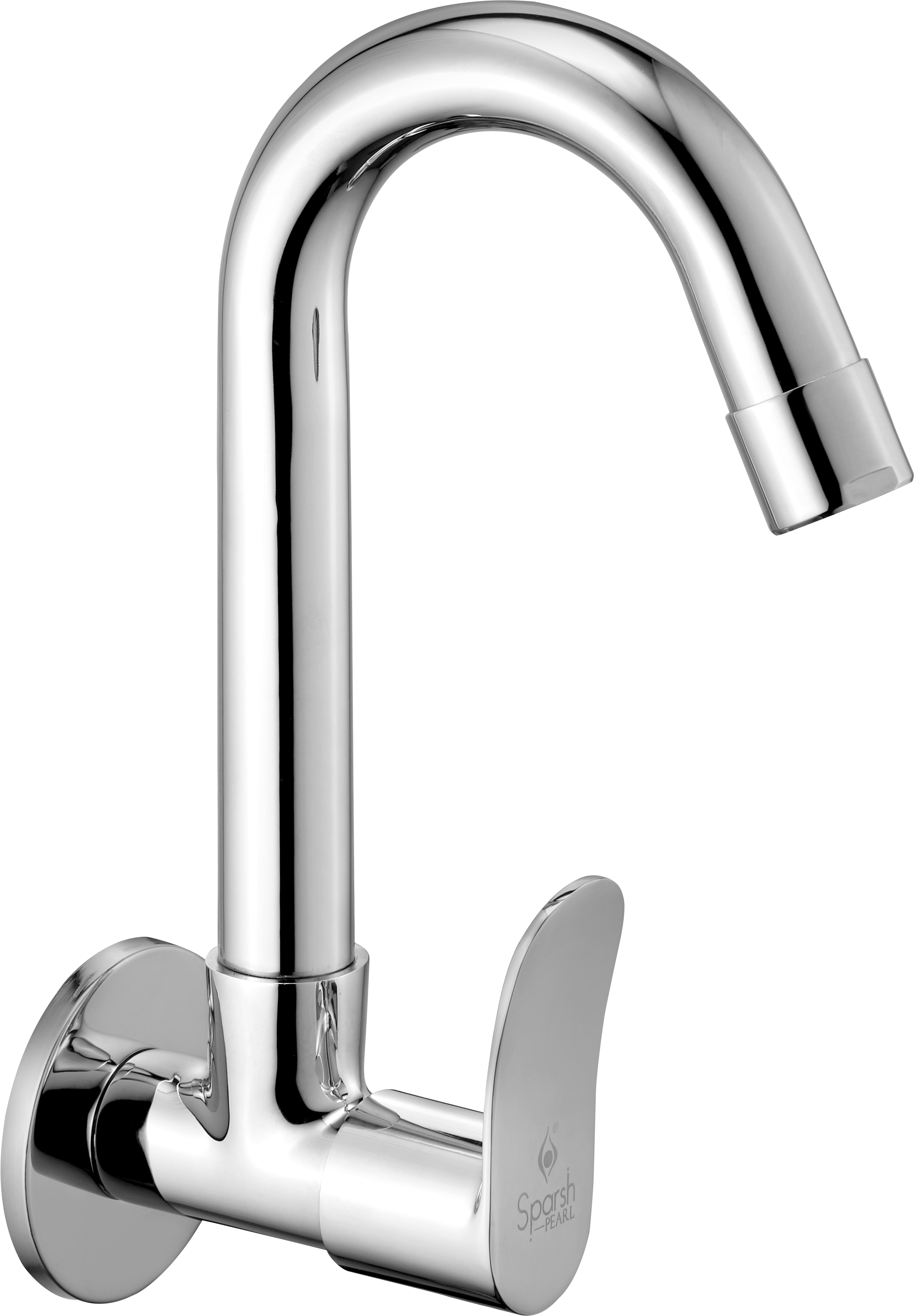 Sparsh Elena Wall mounted sink cock (Silver Chrome)