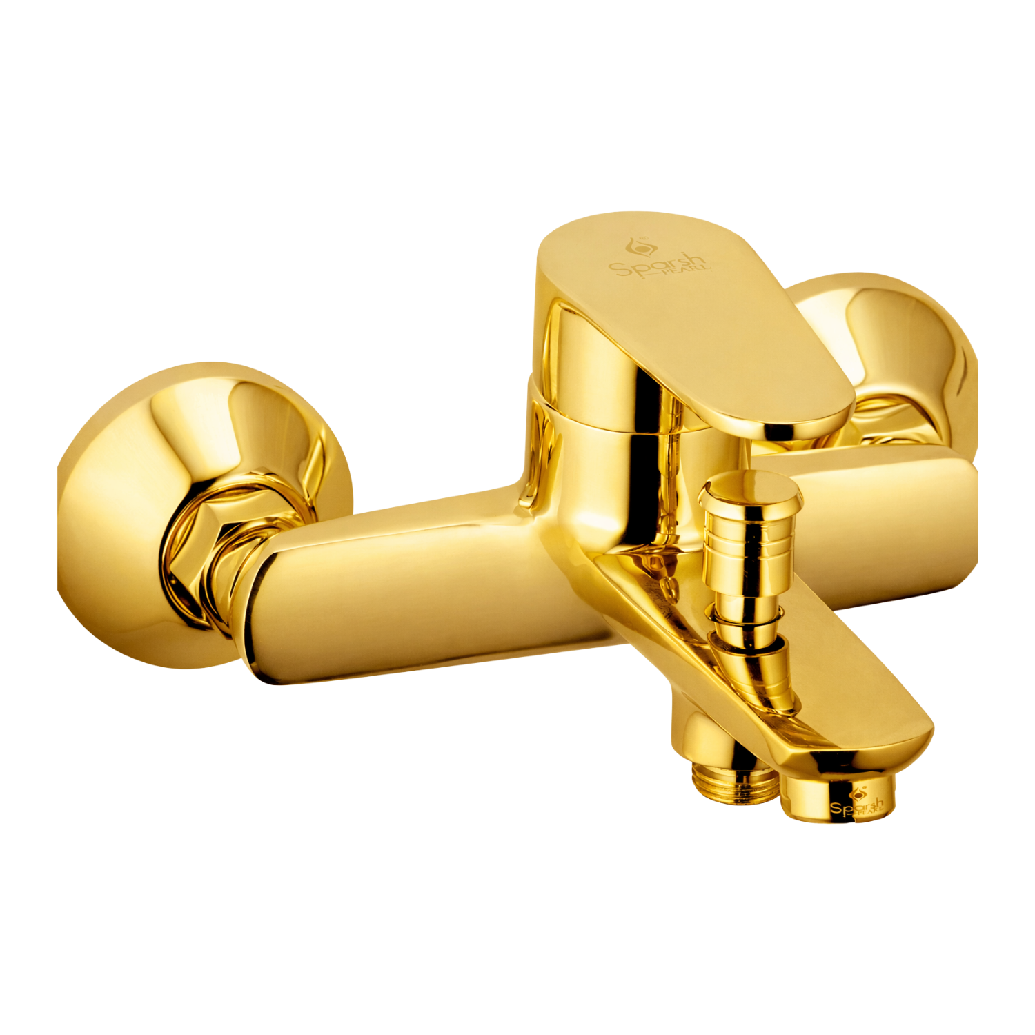 Sparsh Oyster Single lever Bath Mixer. With HS-470- Gold