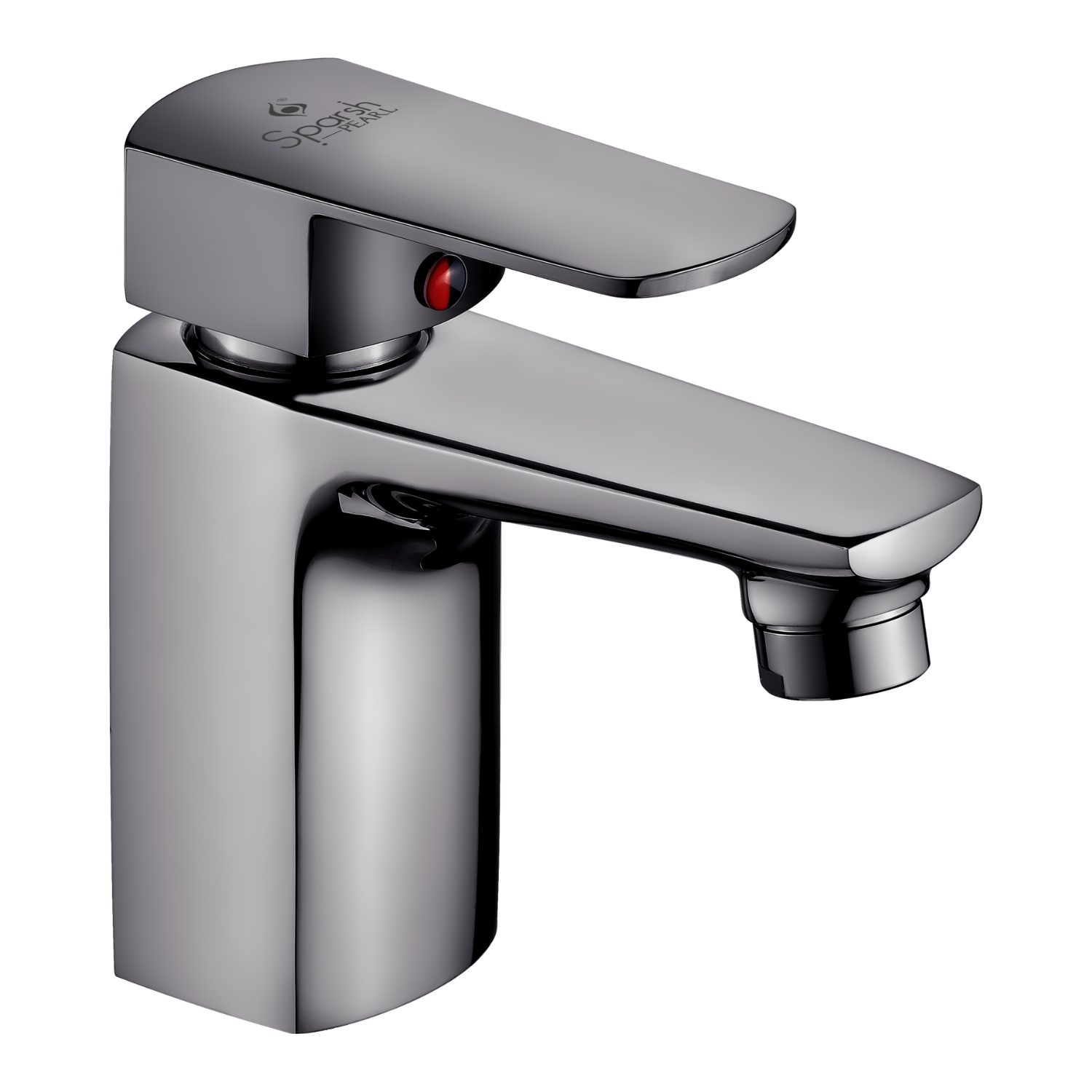 Sparsh Pearl Single Lever Basin Mixer short (Black Chrome)