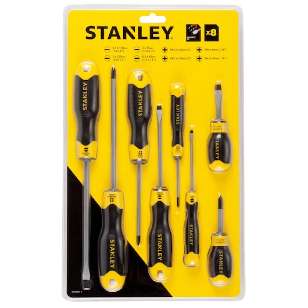 Stanley Screwdriver Set 6 Piece Cushion Grip with Digital Tester STHT92002-8