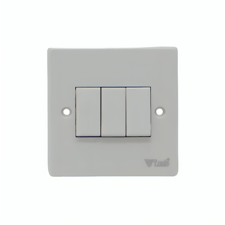 Veto 3 Gang 1 Way Switch