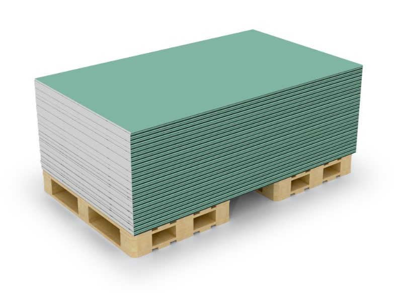 Gypline Moisture Resistant 12 X 1200 X 2400MM Gypsum Plasterboard