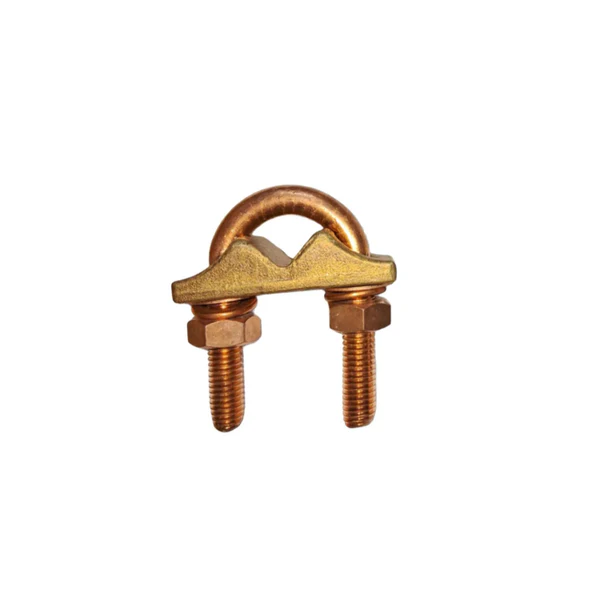 U Bolt Earth Rod Clamp With Single Plate Brass Material