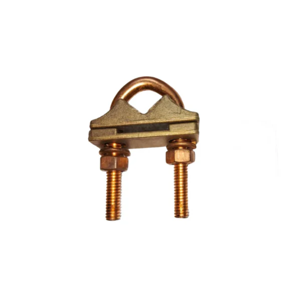 U Bolt Earth Rod Clamp With Double Plate Brass Material