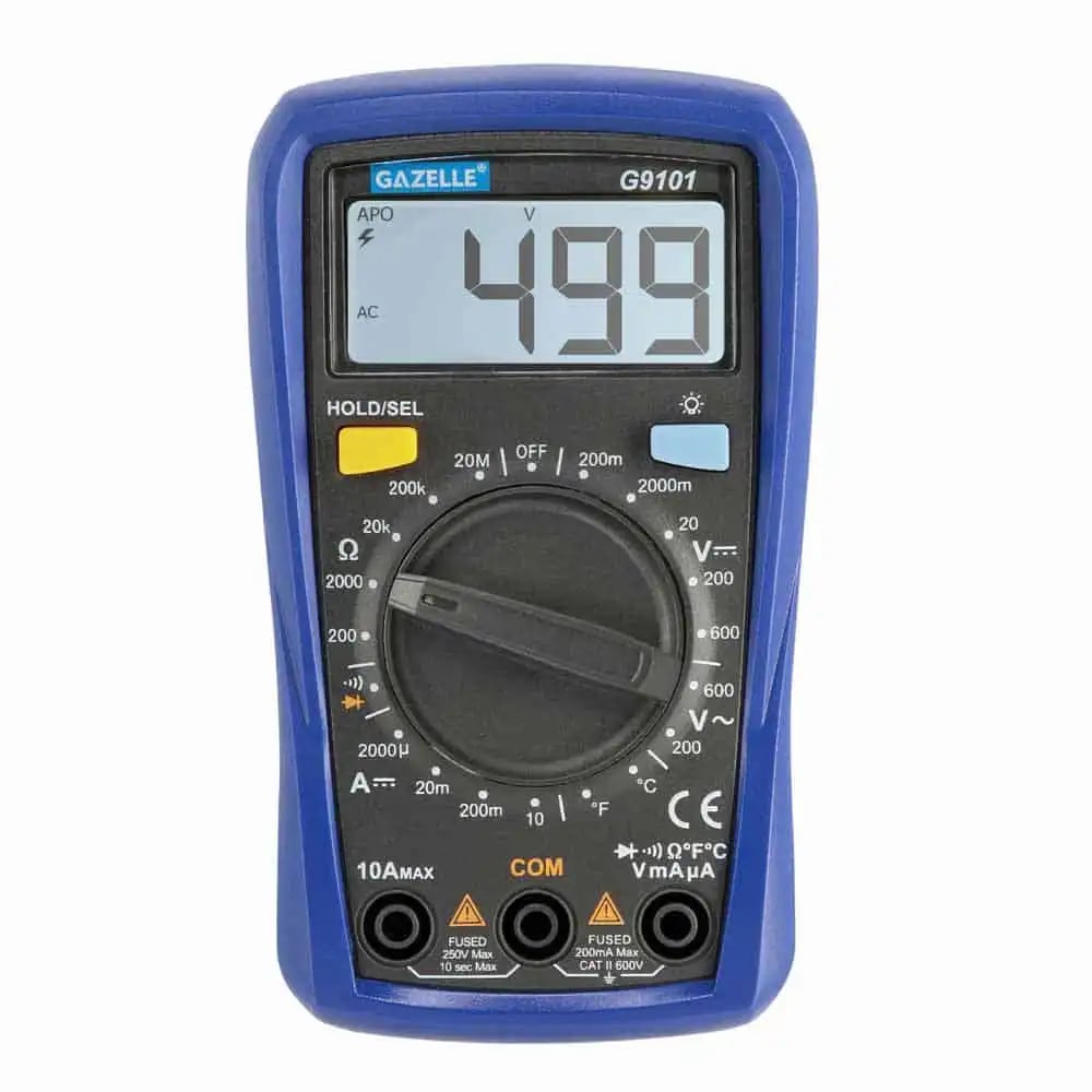 GAZELLE G9101 Palm Size Multimeter, 10A