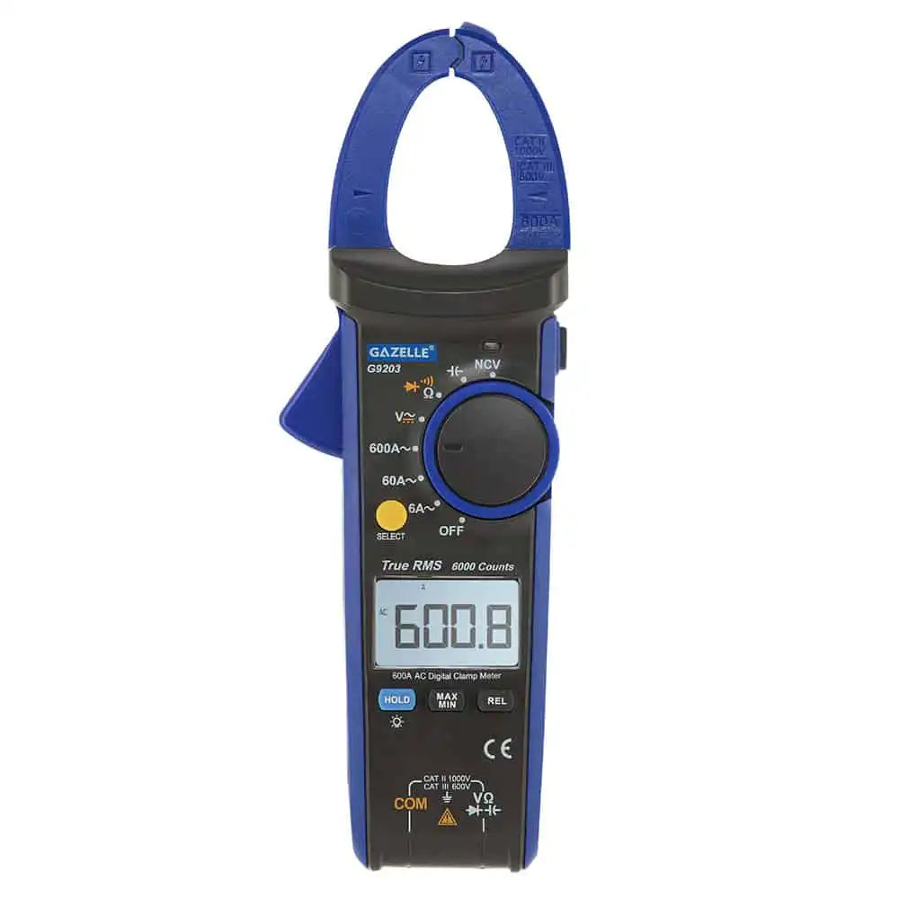 GAZELLE G9203 True RMS Clamp Meter, 600A