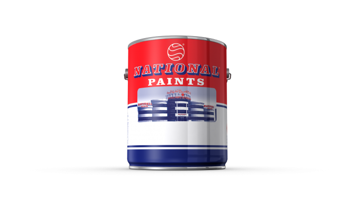 National Paint 834 +  PALE CREAM + 18 L + (WATER BASED) PLASTIC EMULSION +  MATT Finish
